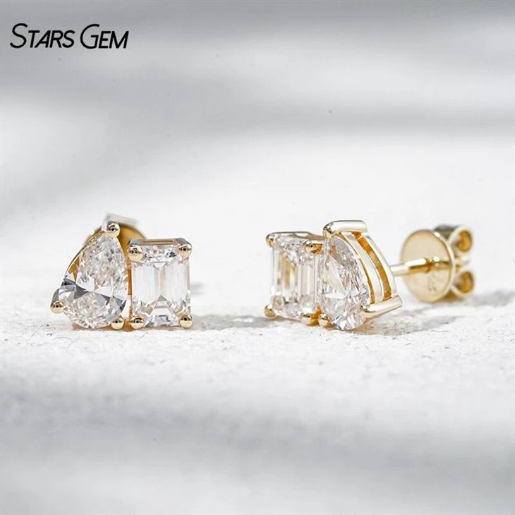 1 Carat Lab Created Diamond Earrings