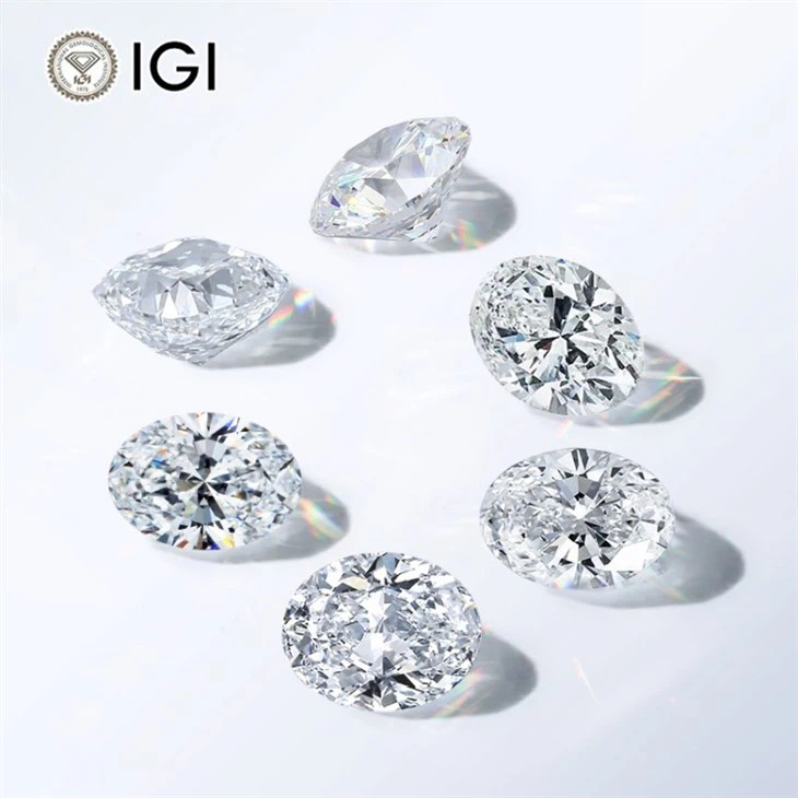 2ct Oval Lab Grown Diamond With IGI Certificate