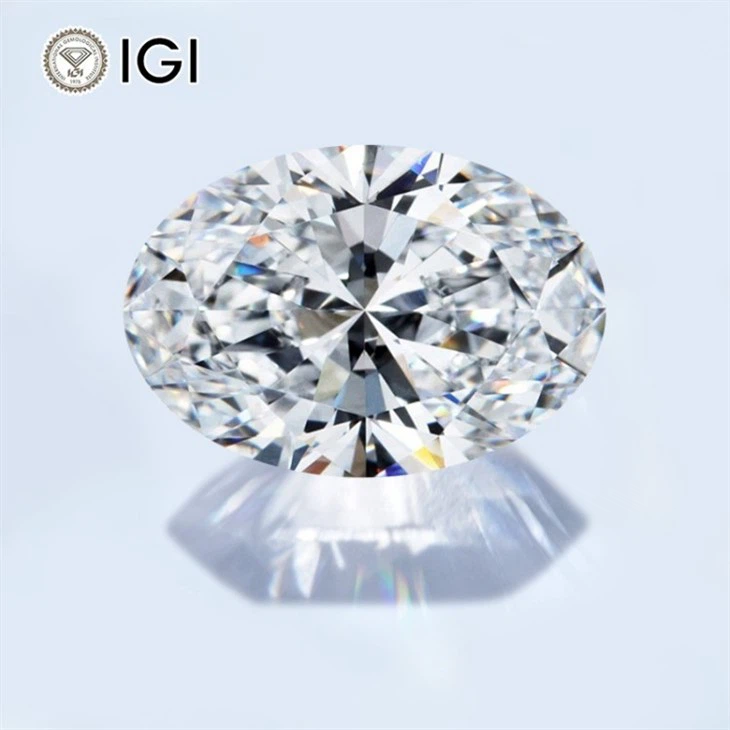 2ct Oval Lab Grown Diamond With IGI Certificate suppliers