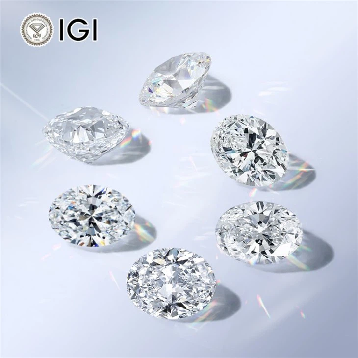2ct Oval Lab Grown Diamond With IGI Certificate factory