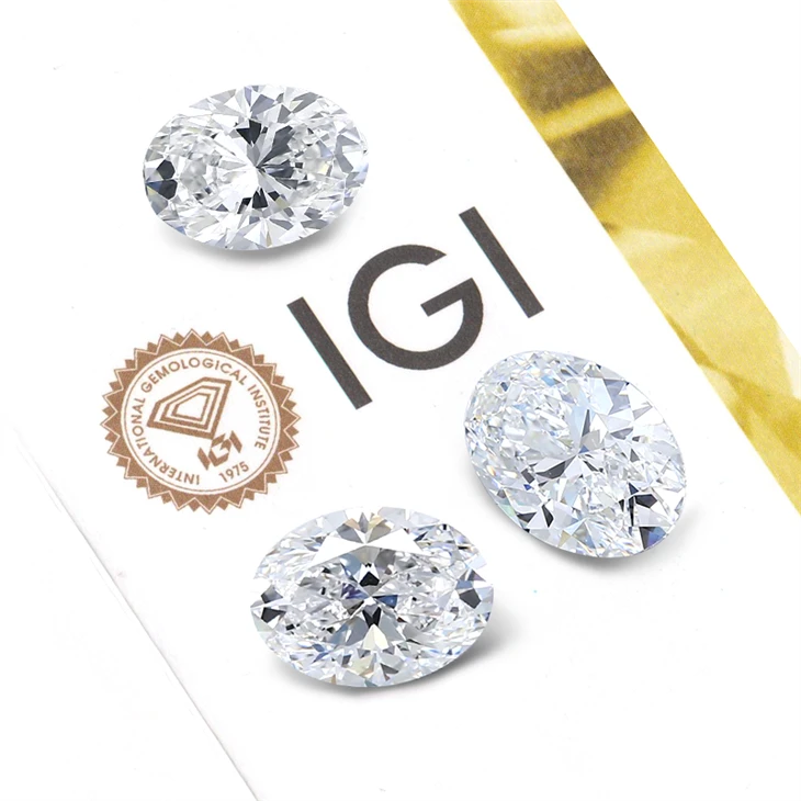 4 Carat Oval Lab Grown Diamond With IGI Certificate