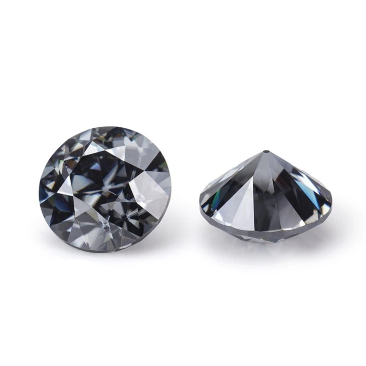 Dark Grey Moissanite