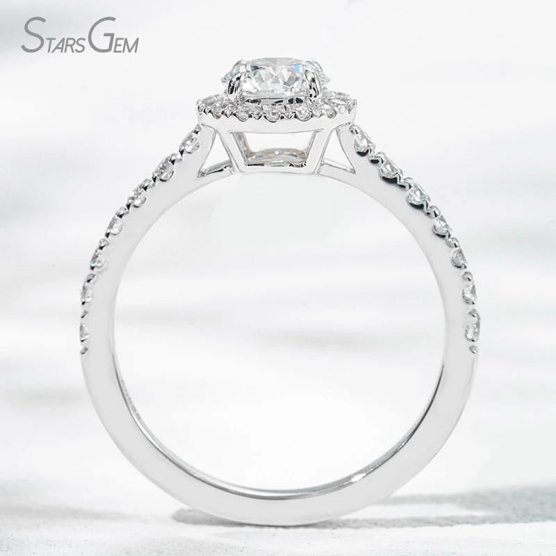 Hidden Halo Lab Diamond Engagement Ring factory