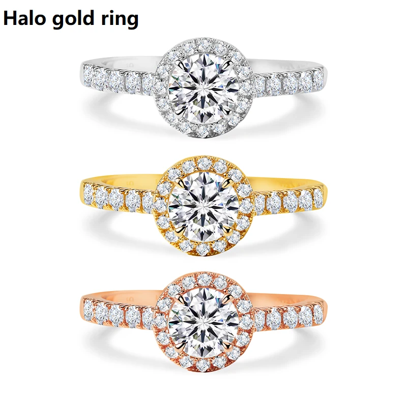 Hidden Halo Lab Diamond Engagement Ring