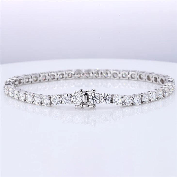 High Quality 3mm 4mm 5mm DEF Moissanite Tennis Bracelet