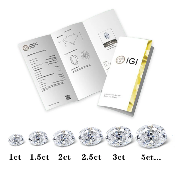 IGI Lab Grown Diamonds Oval