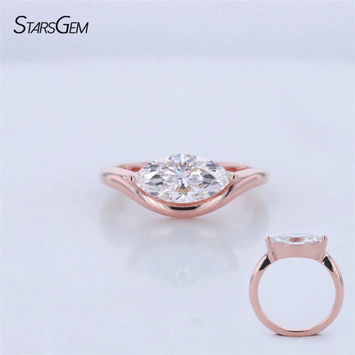 Lab Created Diamond Engagement Gold Rings high quality