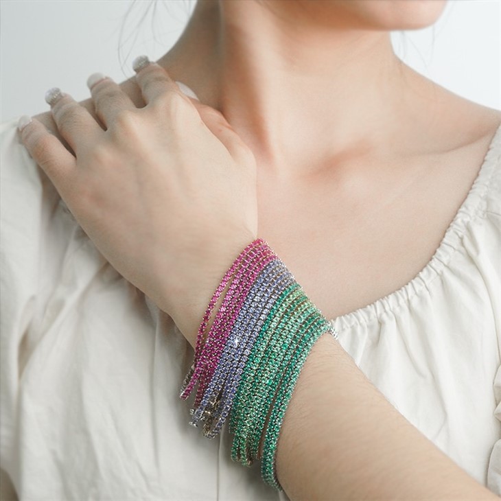 Lab Grown Gemstones Bracelet