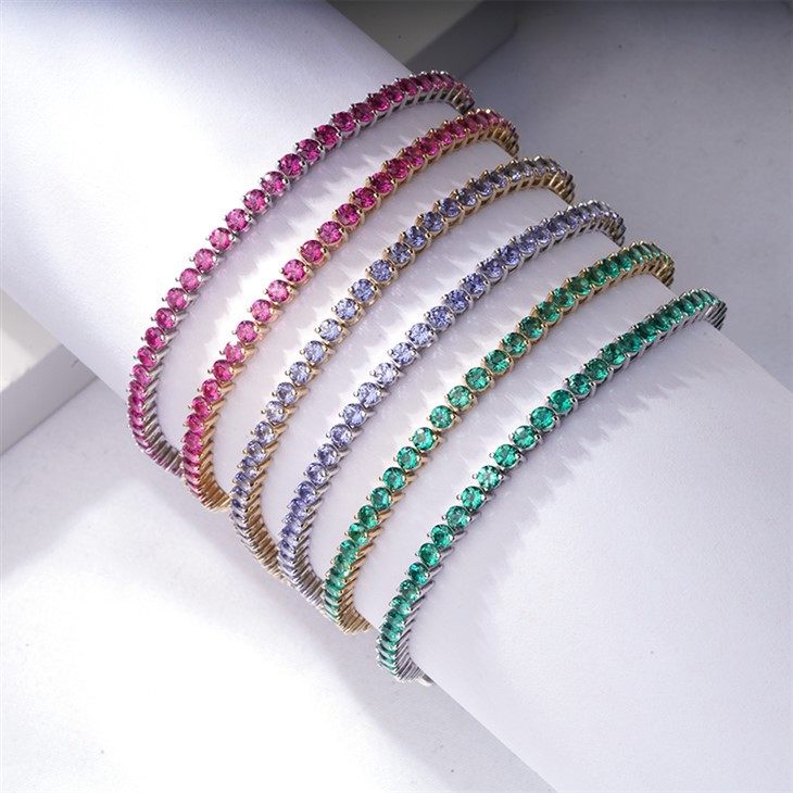 Lab Grown Gemstones Bracelet