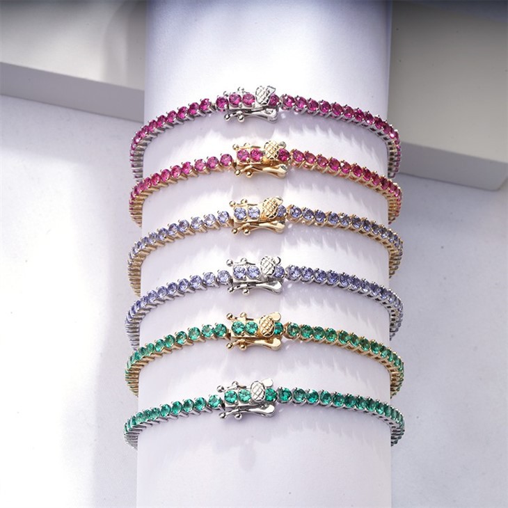 Lab Grown Gemstones Bracelet