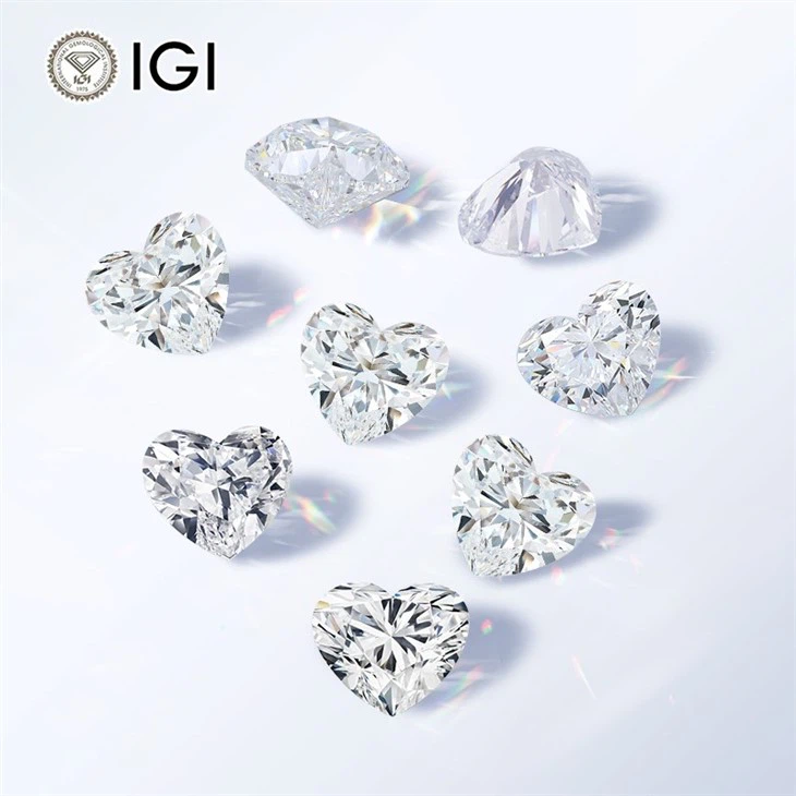 Lab Grown Heart Shaped Diamond with IGI Certificate