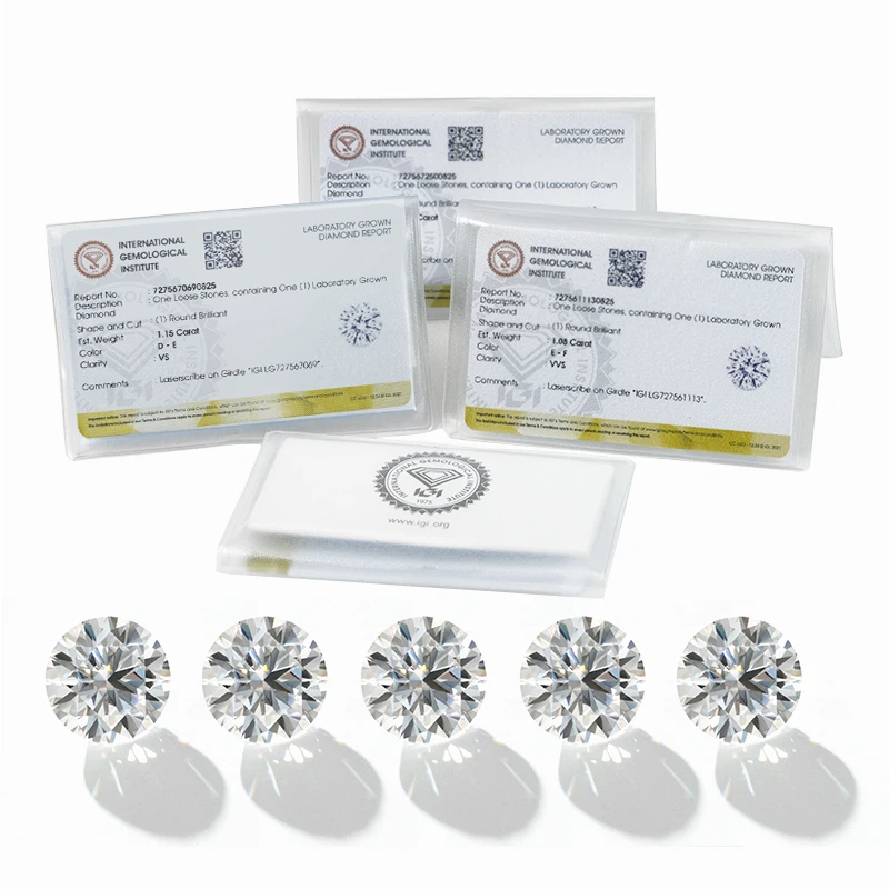 Lab Grown IGI Certified Diamonds