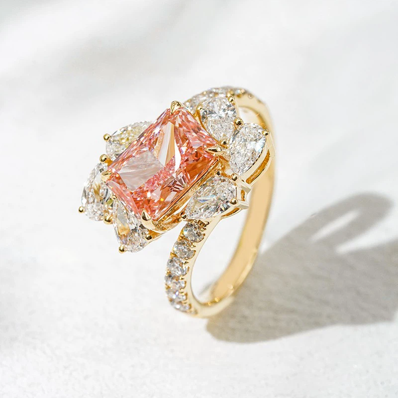 Lab Grown Pink Diamond Engagement Ring best