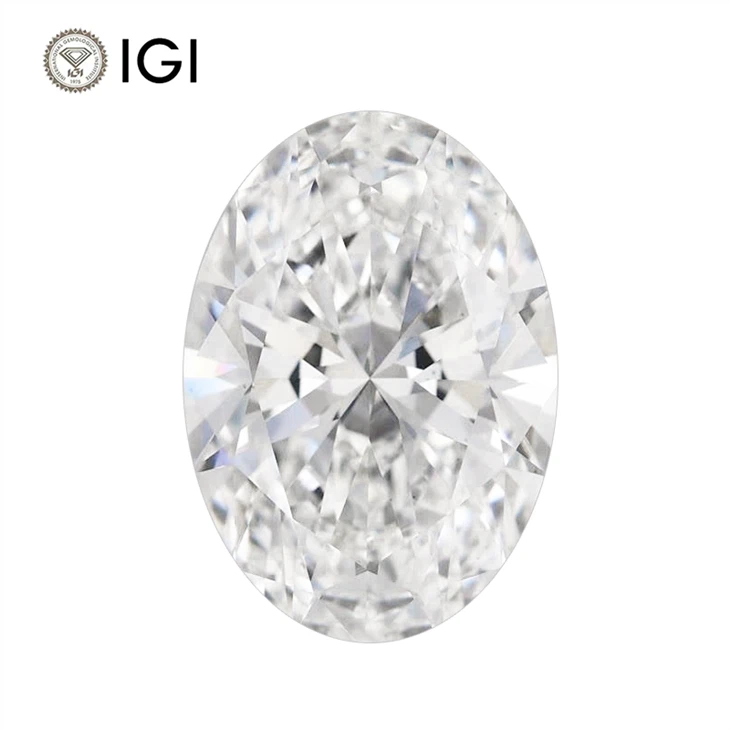 Lab Oval Diamond with IGI Certificate