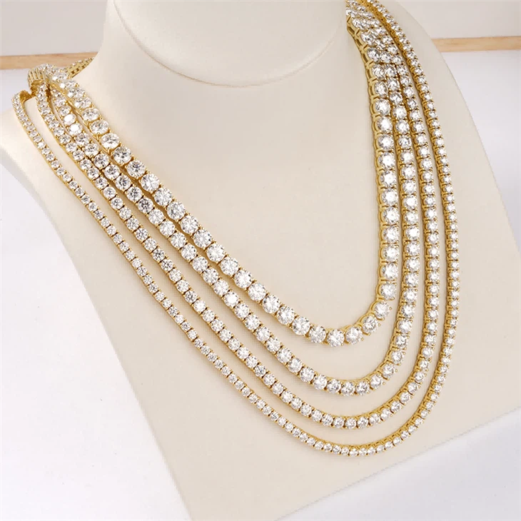 Moissanite Tennis Necklace