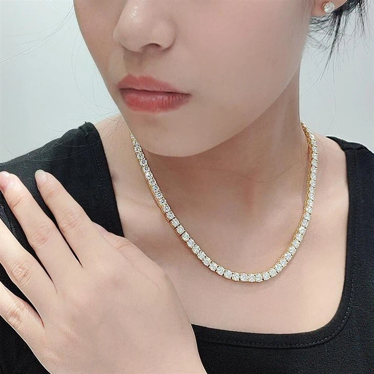 Moissanite Tennis Necklace