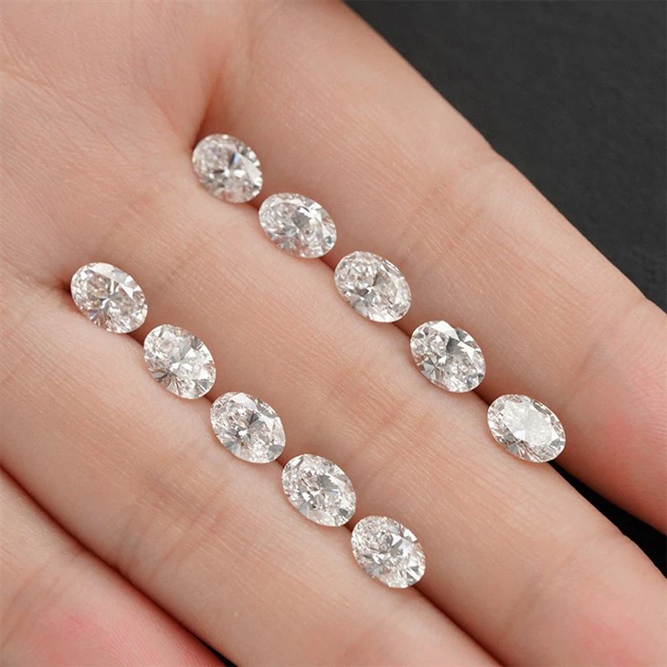 Oval Lab Grown Melee Diamonds price