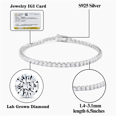 Diamond Tennis Bracelet Lab Grown