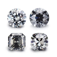 Gray Moissanite
