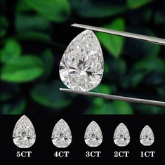 IGI Lab Grown Pear Diamond