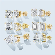 Lab Grown Diamond Earrings 1 Carat